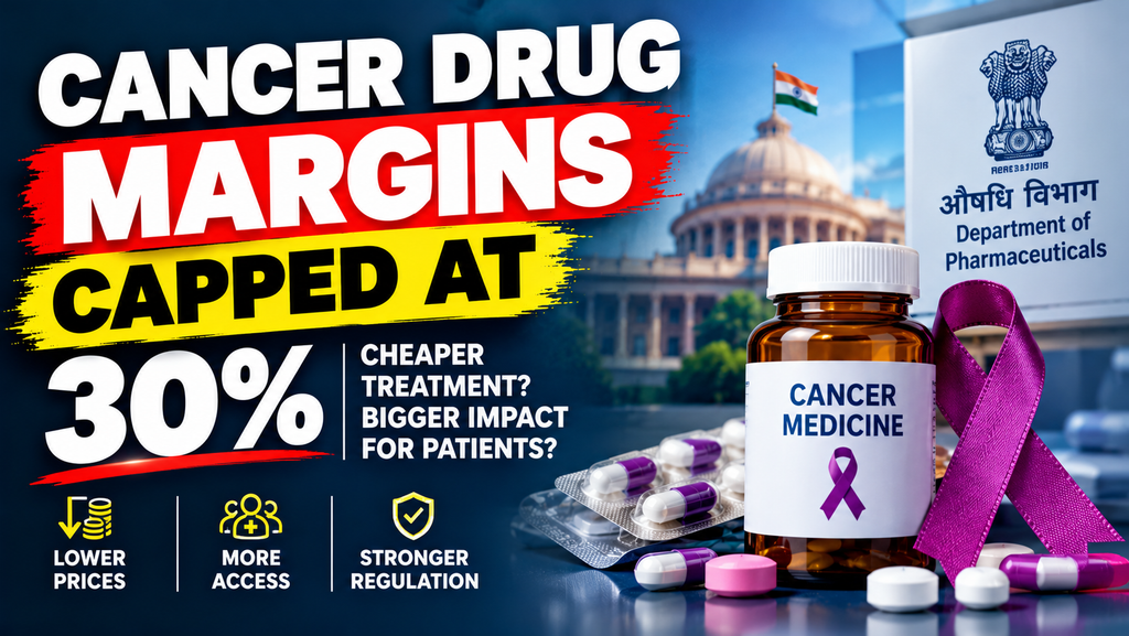 30% Margin Cap on Cancer Drugs: A Major Shift for India’s Pharma Industry?