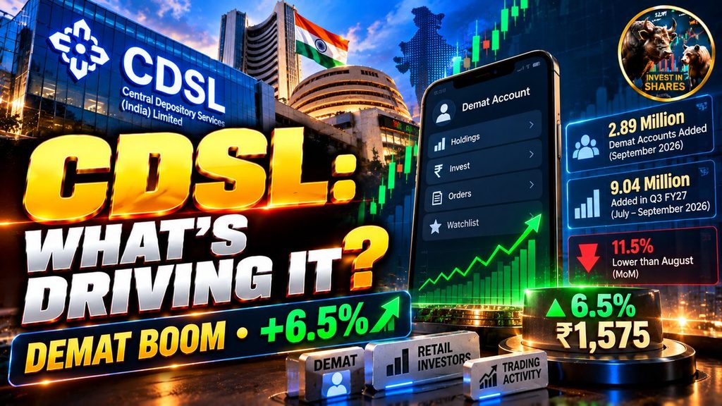CDSL Shares Jump 6.5%! Is India’s Demat Account Boom Driving the Next Rally?