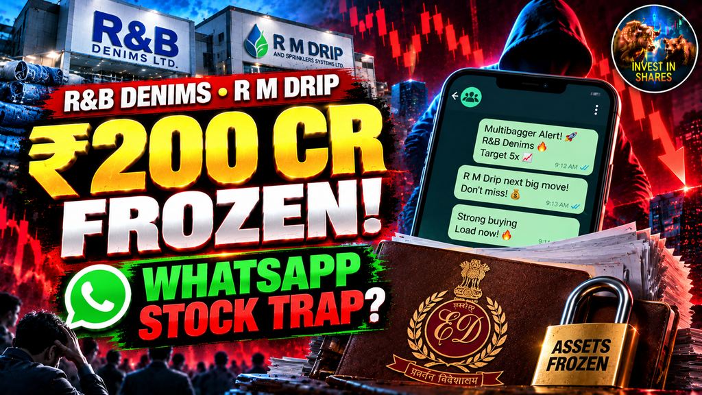 ED Freezes ₹200 Crore! R&B Denims and R M Drip WhatsApp Stock Scam Explained