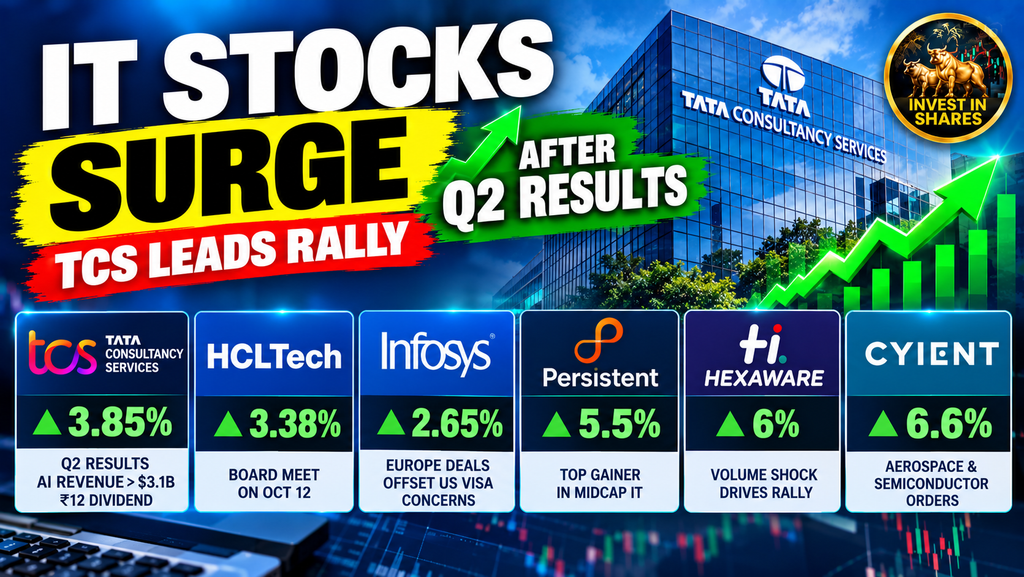 TCS Leads IT Stock Rally After Q2 Results: Persistent, Hexaware and Cyient Shares Rally