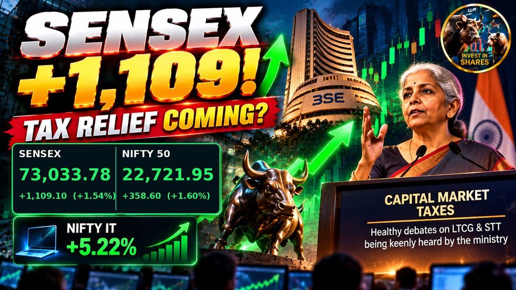 LTCG Tax Removal Coming? Nirmala Sitharaman Big Statement Sends Sensex Above 73,000!
